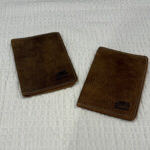 Roots Vintage Tan Leather Passport Holders